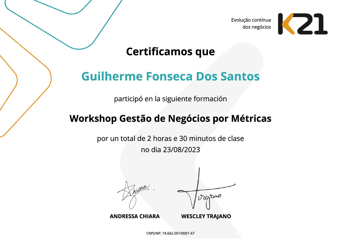 Certificado K21